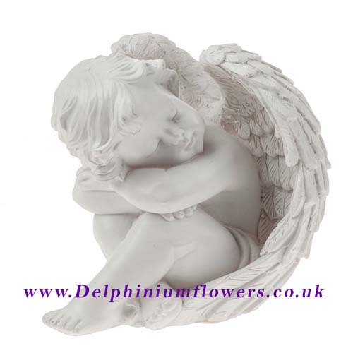 Dreaming Angel Memorial Statue - Click Image to Close